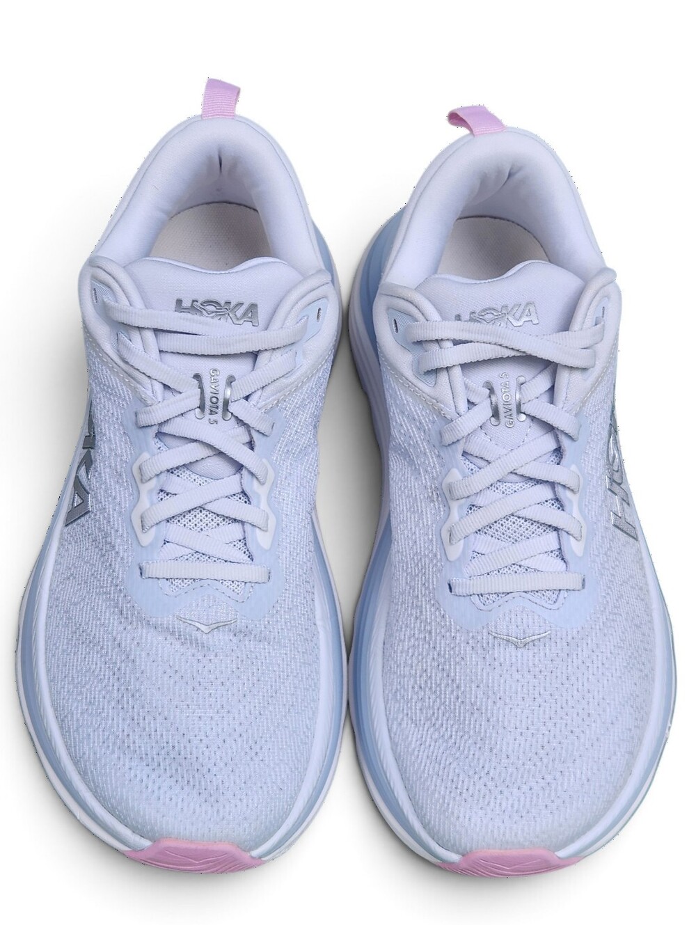 Hoka Gaviota 5 Women's White Light Blue Athletic Running Cushoned Sneakers Shoes - Picture 9 of 16